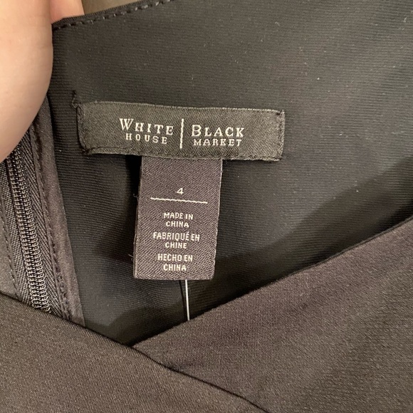 WHBM BLACK ULTRA SLIMMING DRESS - Picture 6 of 11